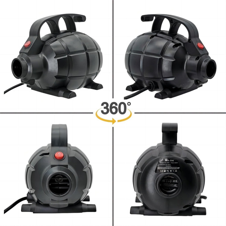 Electric Air Pump Household Inflatable Pump 600W High Power Electric Inflator, Plug: EU Plug