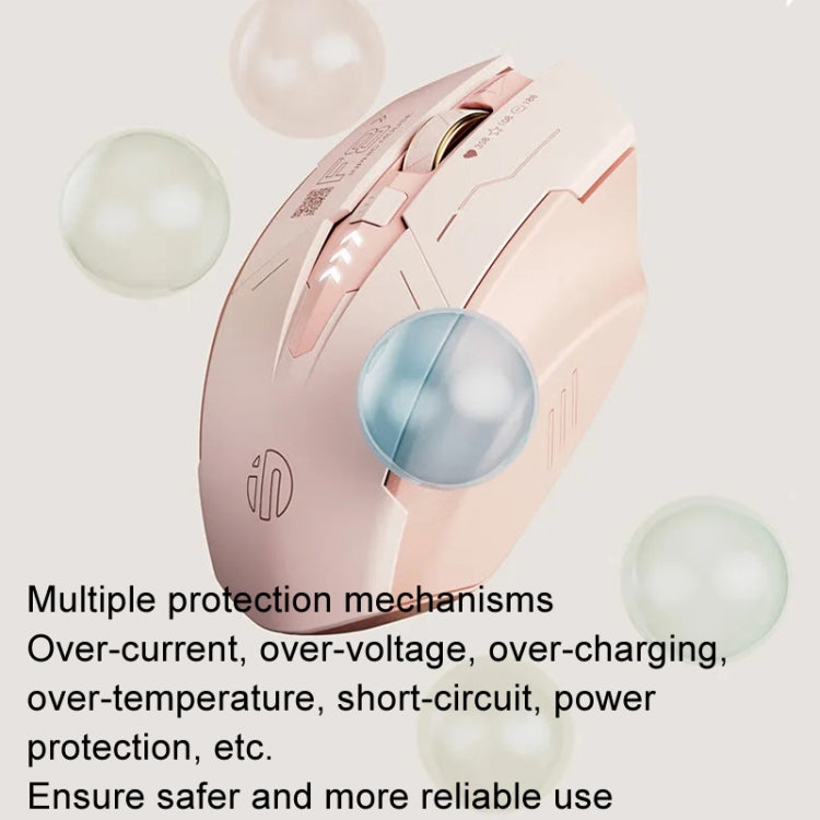 Inphic F8 2.4G Wireless Mute Charging Computer Gaming Mouse(Milk Tea Color)