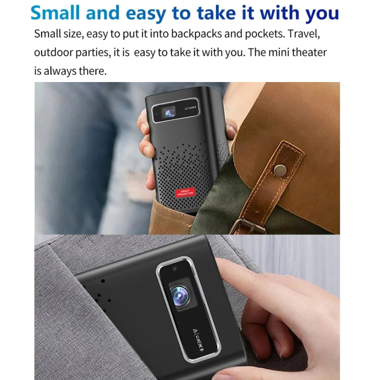 TOUMEI C900 Outdoor Portable Built-In Battery 4K HD Home Music Projector US Plug(Black) - Mini Projector by TOUMEI | Online Shopping South Africa | PMC Jewellery | Buy Now Pay Later Mobicred
