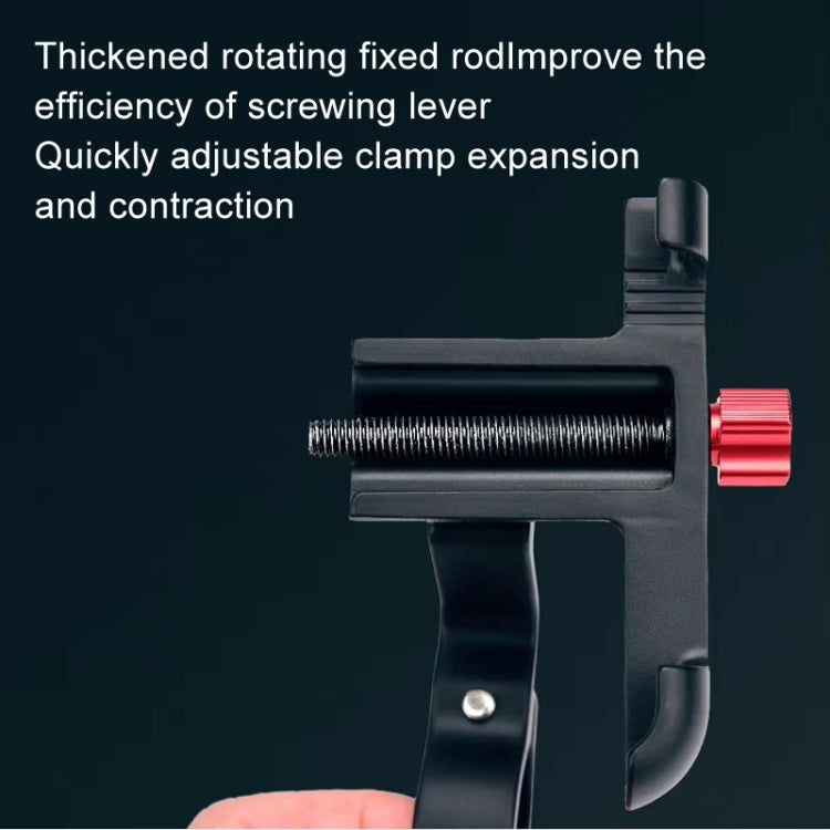 PROMEND Aluminum Alloy Cell Phone Holder Adjustable Angle Rotating Motorcycle Navigation Support, Style: SJJ-299E Rearview Mirror Silver