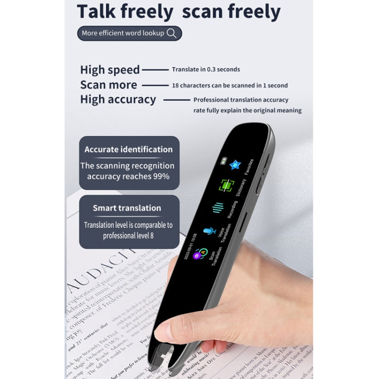 International Version Multi-language Scanning Offline Intelligent Simultaneous Translation Pen(Gray) - by PMC Jewellery | Online Shopping South Africa | PMC Jewellery | Buy Now Pay Later Mobicred