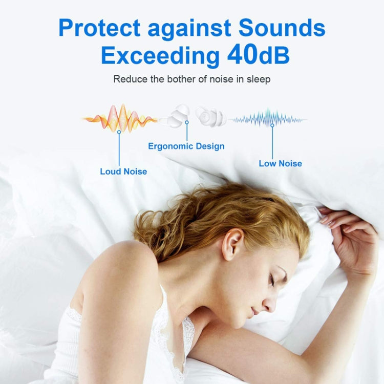 Bluedio NE Sleeping Silicone Earplugs Noise Reducing Soundproofing Earplugs With Storage Case(White) - free shipping - PMC Jewellery - Order now!