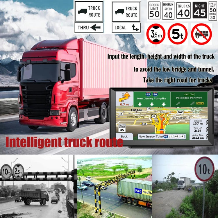 9 Inch 8G/256M Car GPS Navigator With Large Screen Capacitive Bluetooth Map, Area: Europe Map