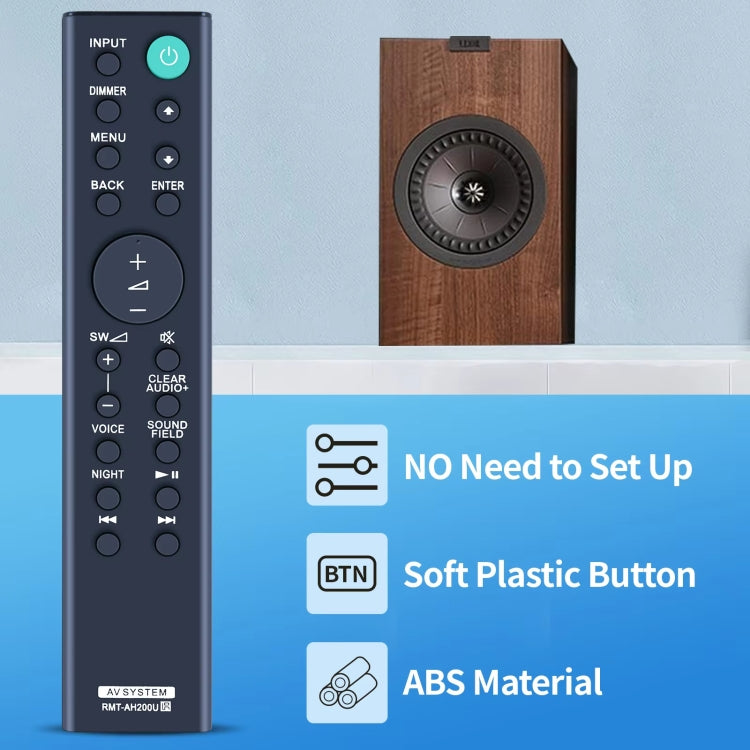 RMT-AH200U Audio Remote Control For Sony HT-CT390 RT3 SA-CT390 WRT3 SA-CT390 HT-CT390 SA-WRT3 SS-RT3 HT-RT3 - Other Accessories by PMc TechLife | Online Shopping South Africa | PMc TechLife | Buy Now Pay Later Mobicred