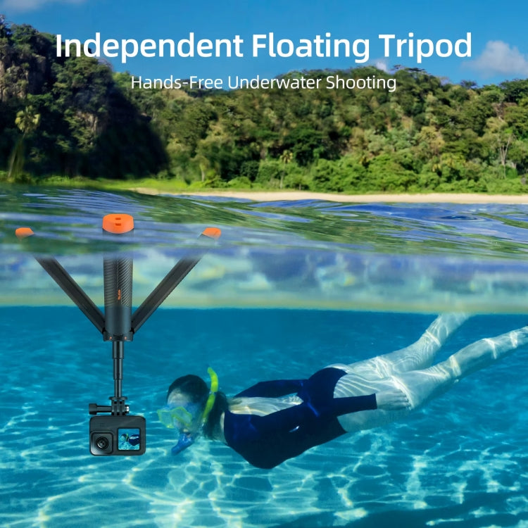 TELESIN 61cm Underwater Buoyancy Bar Retractable Selfie Stick Tripod For GoPro Insta360 DJI OSMO Action Camera - free shipping - PMC Jewellery - Order now!