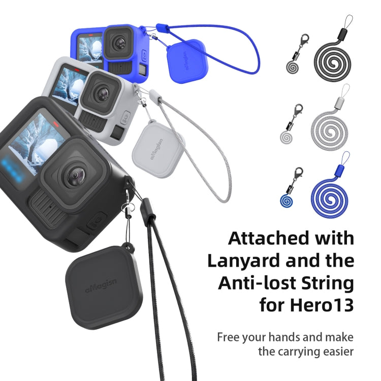 For GoPro HERO13 Black AMagisn Silicone Case Protective Cover(Blue) - Silicone Cases by aMagisn | Online Shopping South Africa | PMC Jewellery | Buy Now Pay Later Mobicred