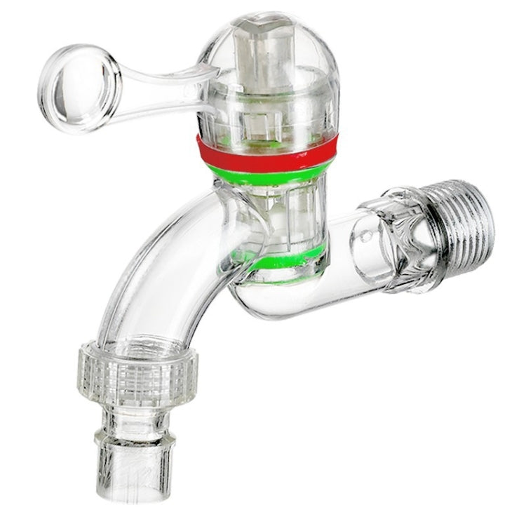 2pcs 6-points 25mm Plastic Transparent Faucet Household Anti-freezing Water Catch Hose