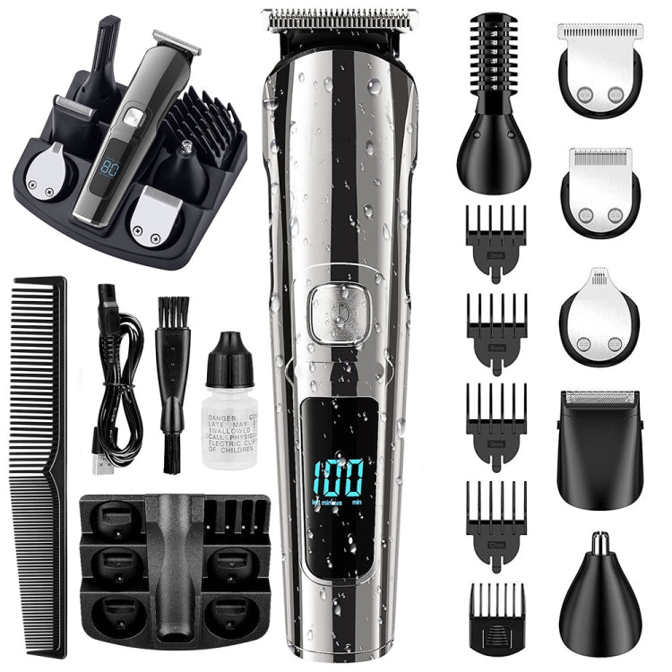 6 in 1 Men Water-resistant Electric Hair Trimmer Kit Nose Trimmer, Mustache Trimmer Body Shaver 8688