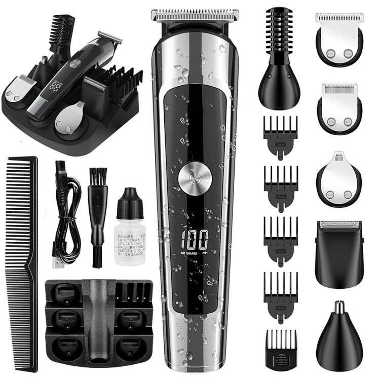 6 in 1 Men Water-resistant Electric Hair Trimmer Kit Nose Trimmer, Mustache Trimmer Body Shaver 8788