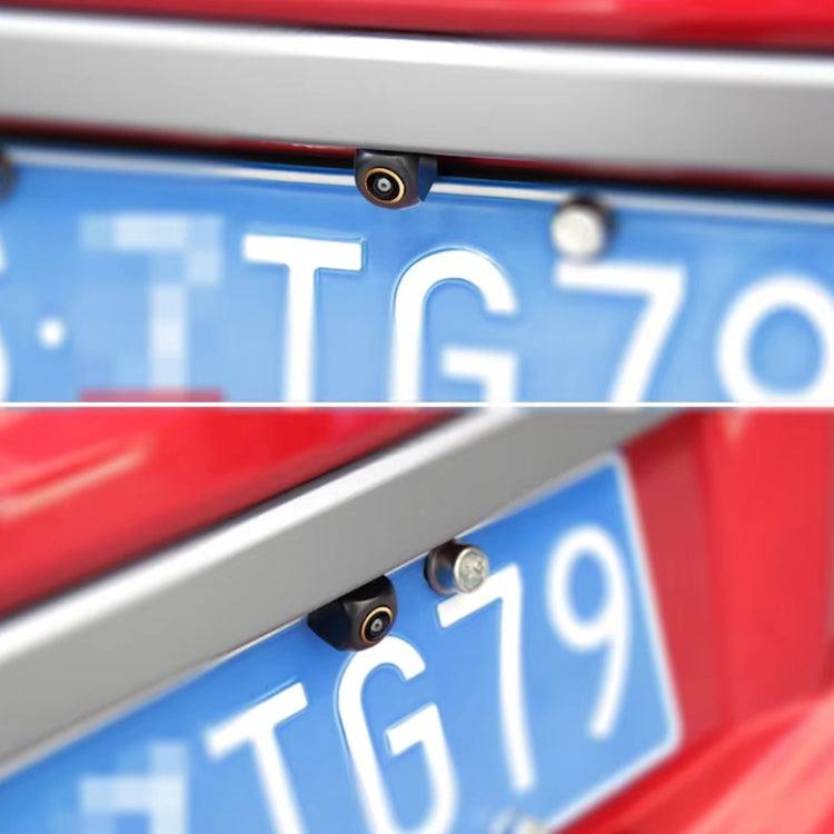 Car Universal HD Night Vision Rear View Reversing Three-Control Fisheye Camera, Style: AHD1080P Panoramic Gold Edge Interpolation - Rear View Cameras by PMC Jewellery | Online Shopping South Africa | PMC Jewellery | Buy Now Pay Later Mobicred