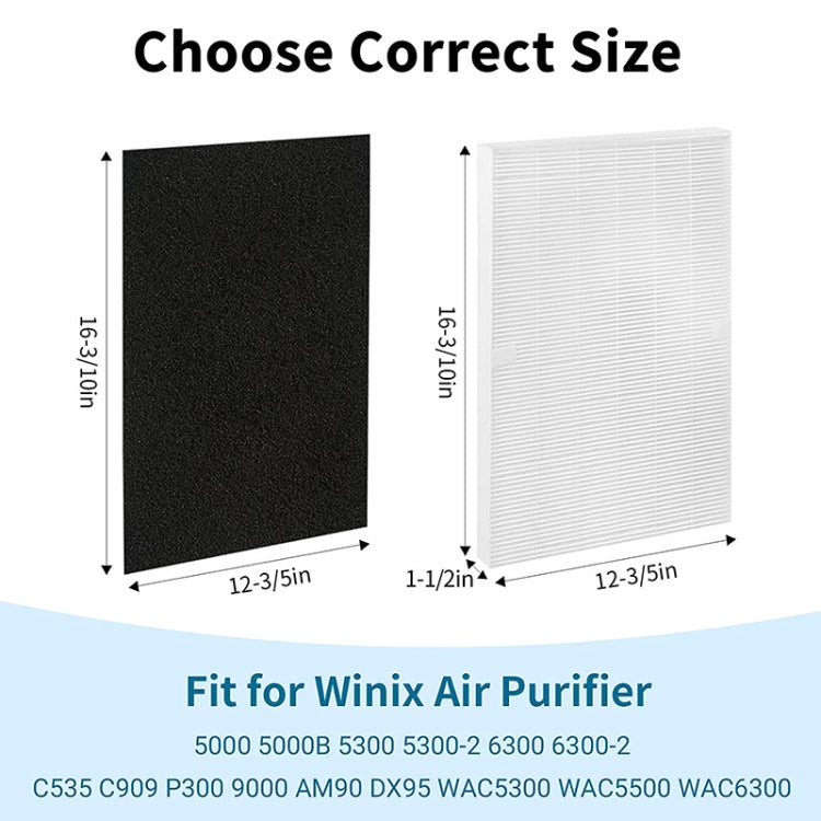 115115 Replacement Filter For Winix 5300 6300 5300-2 6300-2 P300 C535 Air Purifier