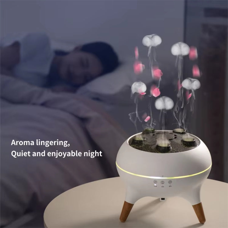Dynamic Multi-Spray Aromatherapy Diffuser With Colorful Lights Remote Control Humidifier US Plug(V80 Spit Circle Upgrade Model) - free shipping - PMC Jewellery - Order now!