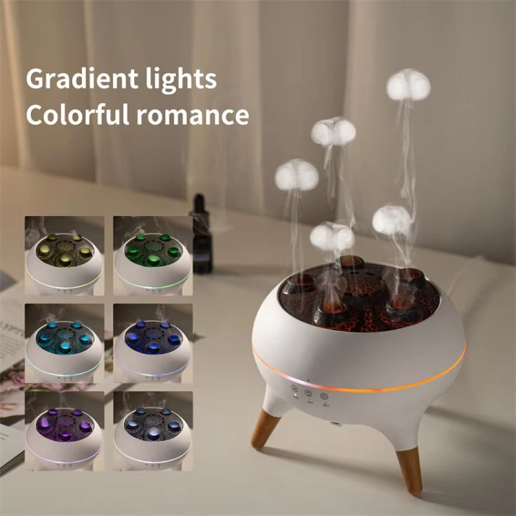 Dynamic Multi-Spray Aromatherapy Diffuser With Colorful Lights Remote Control Humidifier US Plug(V80 Spit Circle Upgrade Model) - free shipping - PMC Jewellery - Order now!