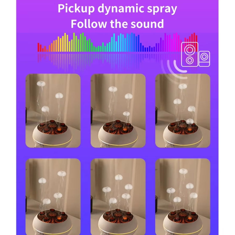 Dynamic Multi-Spray Aromatherapy Diffuser With Colorful Lights Remote Control Humidifier US Plug(V80 Spit Circle Upgrade Model) - free shipping - PMC Jewellery - Order now!