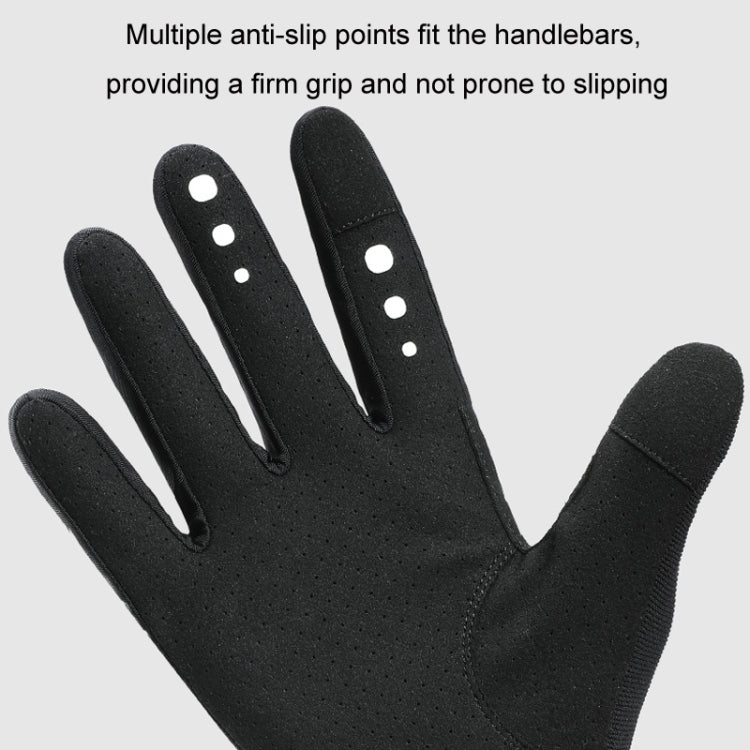 WEST BIKING Cycling Anti-slip Breathable Touch Screen Gloves, Size: L(Black)