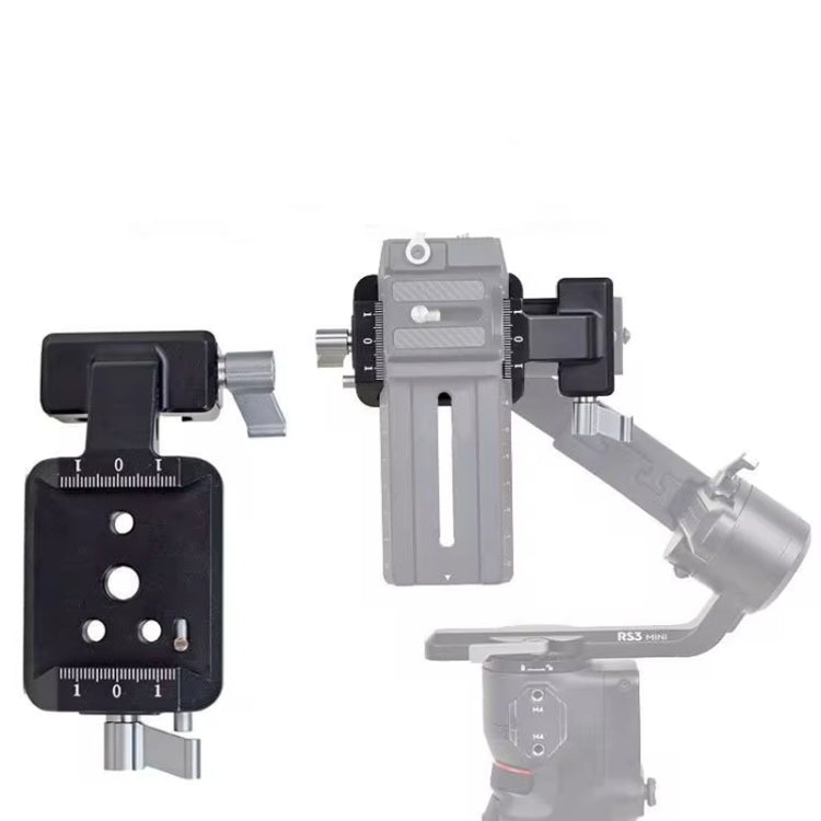 For DJI Ronin RS 3 Pro / RS 3 / RS 2 Vertical Shooting Plate Mount Stabilizer Accessories(Gray) - by PMC Jewellery | Online Shopping South Africa | PMC Jewellery | Buy Now Pay Later Mobicred