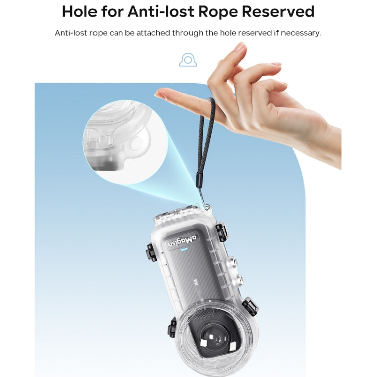 For Insta360 X4 aMagisn 50m Depth Waterproof Protective Case Quick Release Invisible Diving Cover - free shipping - PMC Jewellery - Order now!