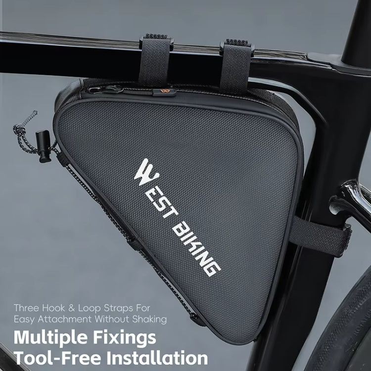 WEST BIKING Bicycle Crossbar Triangle Bag Cycling Equipment Tool Bag(Black) - free shipping - PMC TechLife - Order now!