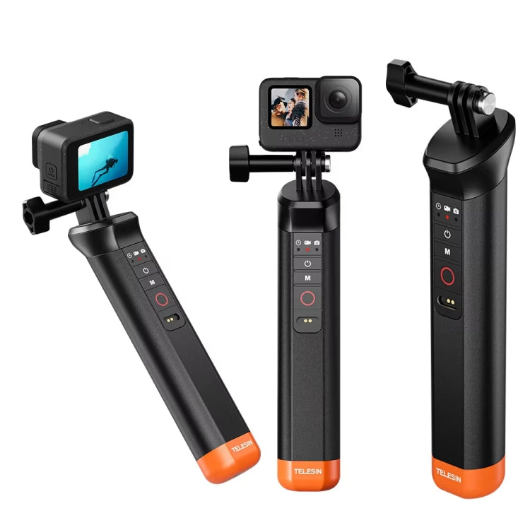 TELESIN Bluetooth Buoyancy Bar 15m Water-resistant Depth For GoPro HERO13 / 12 / 11 / 10 / 9 / 8 Black