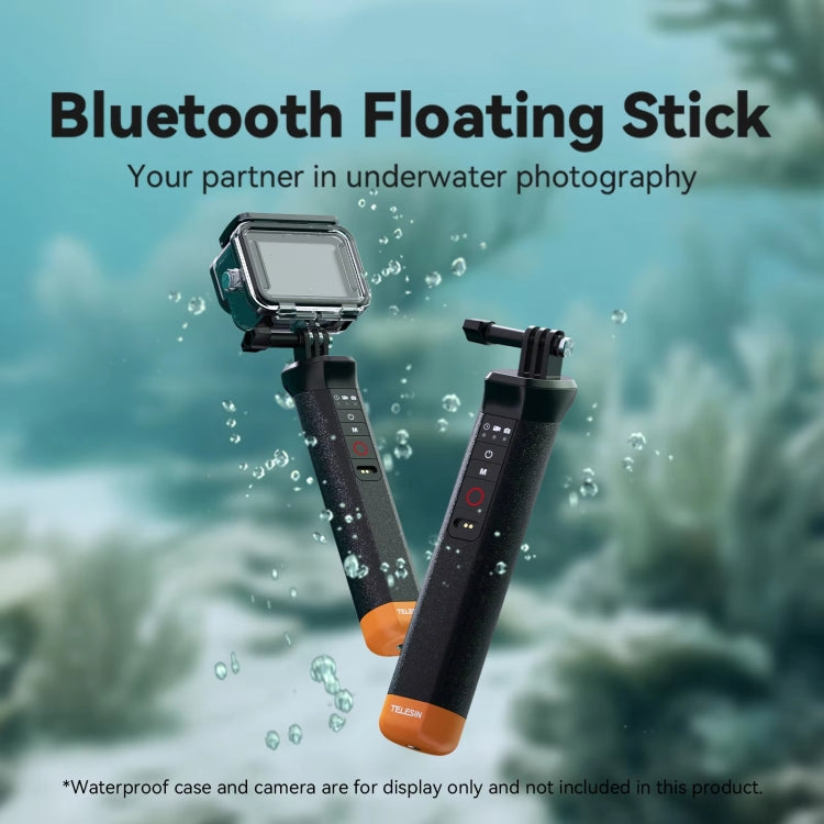TELESIN Bluetooth Buoyancy Bar 15m Waterproof Depth For GoPro HERO13 / 12 / 11 / 10 / 9 / 8 Black - free shipping - PMC Jewellery - Order now!