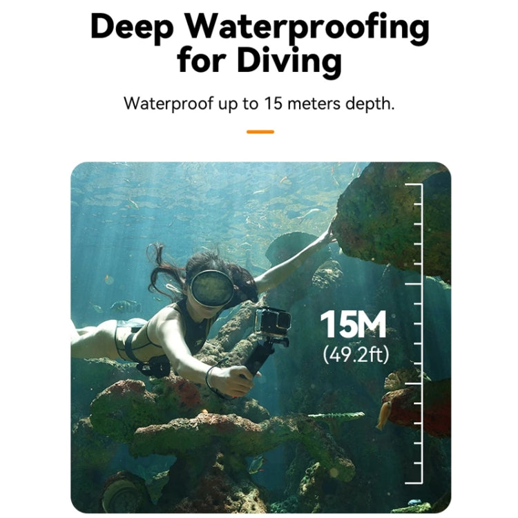 TELESIN Bluetooth Buoyancy Bar 15m Water-resistant Depth For GoPro HERO13 / 12 / 11 / 10 / 9 / 8 Black