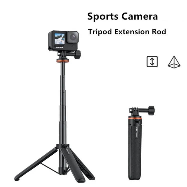 VRIG Action Camera Tripod Selfie Stick 17-51cm Adjustable Extension Pole for Insta360 / DJI Action / GoPro HERO - free shipping - PMC Jewellery - Order now!