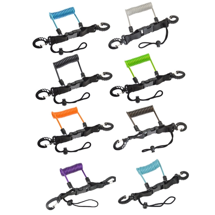 Diving Camera TPU Spring Steel Wire Retractable Anti-lost Rope, Color: Transparent Black - free shipping - PMC Jewellery - Order now!