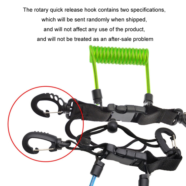 Diving Camera TPU Spring Steel Wire Retractable Anti-lost Rope, Color: Transparent Black - free shipping - PMC Jewellery - Order now!