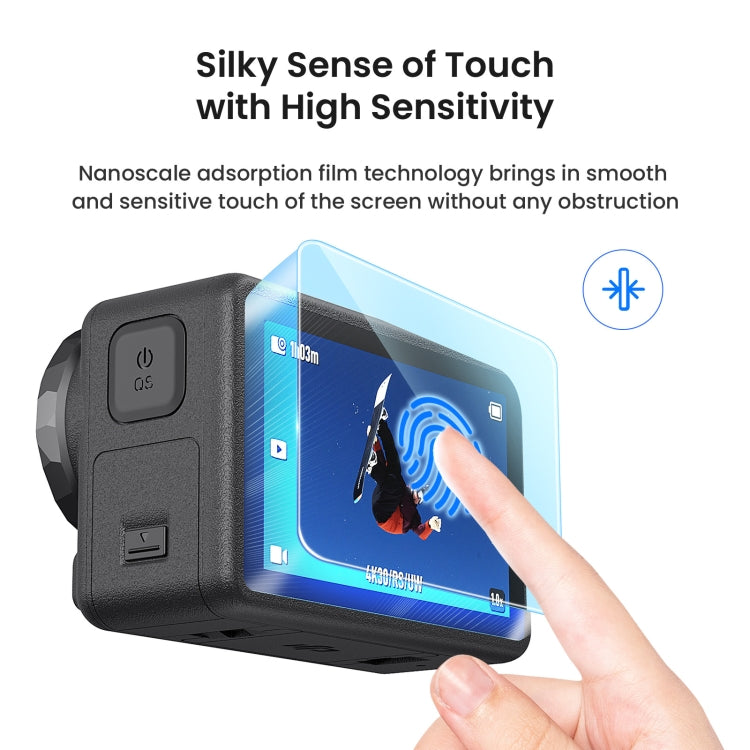 For DJI Osmo Action 5 Pro aMagisn 9H Hardness Tempered Glass Set Package A