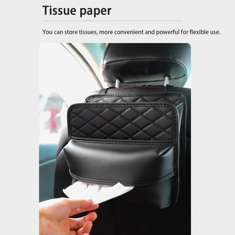 2 In 1 Car Seat Back Storage Hanging Tissue Bag, Style: Standard