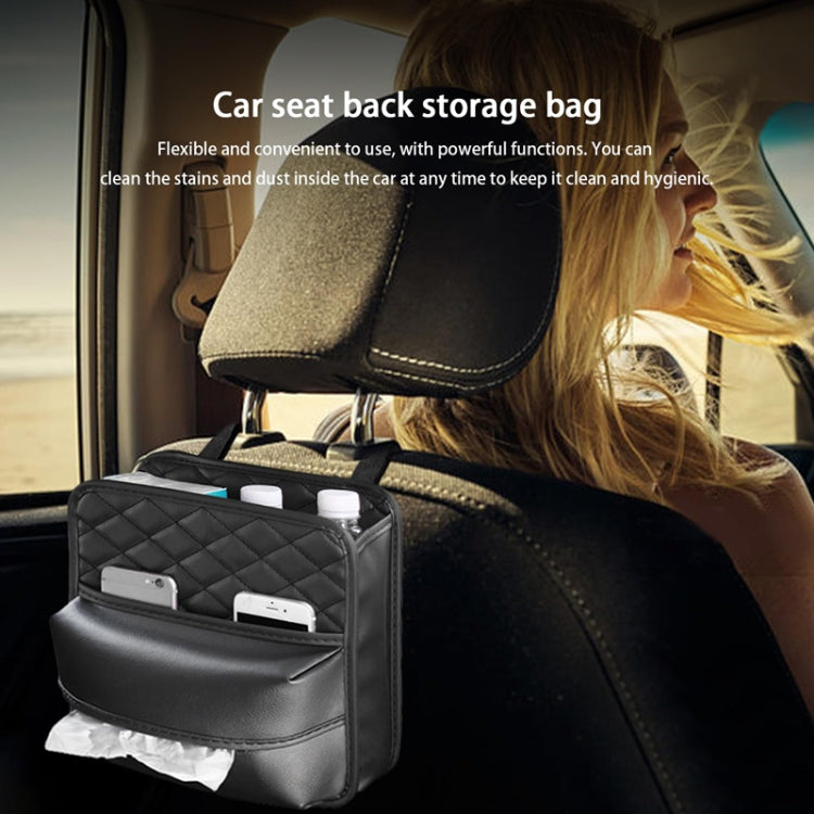 2 In 1 Car Seat Back Storage Hanging Tissue Bag, Style: Standard