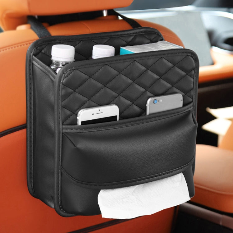 2 In 1 Car Seat Back Storage Hanging Tissue Bag, Style: Standard