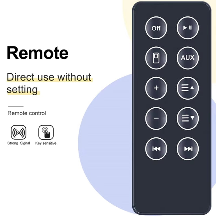 For BOSE SD10 Bluetooth Speaker Remote Control Replacement Parts(Black) - Other Accessories by PMC Jewellery | Online Shopping South Africa | PMC Jewellery | Buy Now Pay Later Mobicred