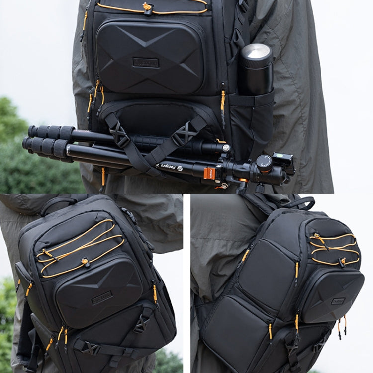 Cwatcun D132 DSLR Camera Backpack Hard-shell Crashproof Waterproof Decompression Shoulder Photo Bag, Color: 1st Generation Large Black - free shipping - PMC TechLife - Order now!