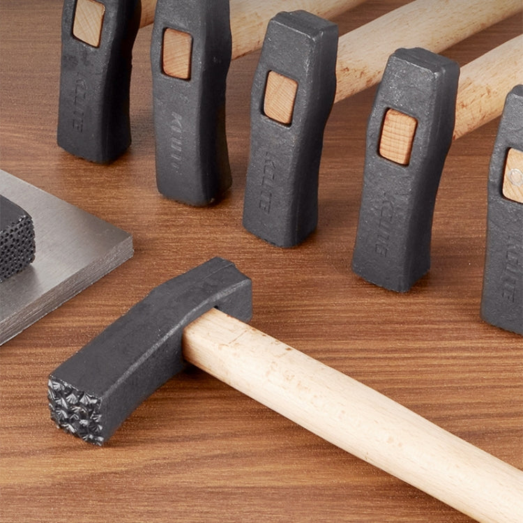 Handmade DIY Square Hammer Gold And Silver Jewelry Texture Hammer, Model: No.13 - free shipping - PMC Jewellery - Order now!