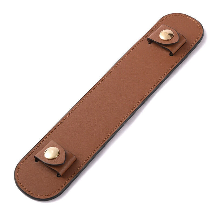 Simple Detachable Bag Anti Strangulation Leather Handle Accessory(Light Brown)