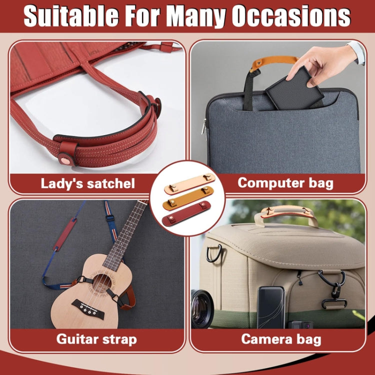 Simple Detachable Bag Anti Strangulation Leather Handle Accessory(Light Brown) - Accessories by PMc TechLife | Online Shopping South Africa | PMc TechLife | Buy Now Pay Later Mobicred
