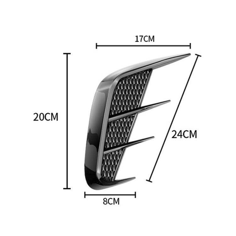 Universal Car Fender Soft Glue Decorative Car Stickers, Color: Bright Black - Anti Collision Sticker by PMC Jewellery | Online Shopping South Africa | PMC Jewellery | Buy Now Pay Later Mobicred