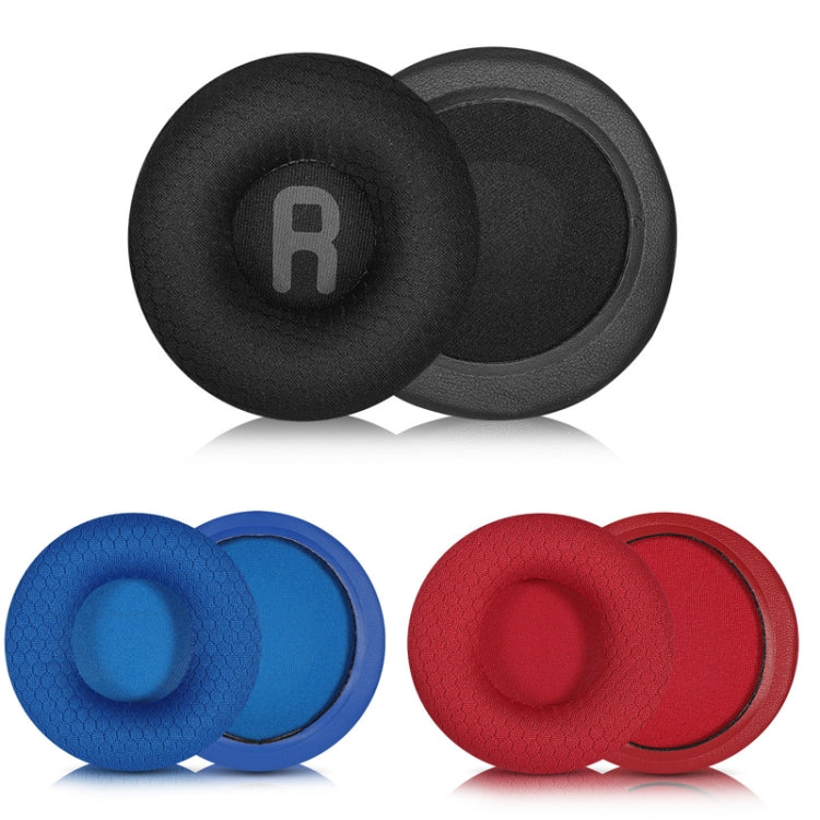 For JBL Tune 600BTNC / T500BT / T450BT 1pair Earphone Cushion Cover Earmuffs Replacement Earpads, Color: LR Ice Silk Black