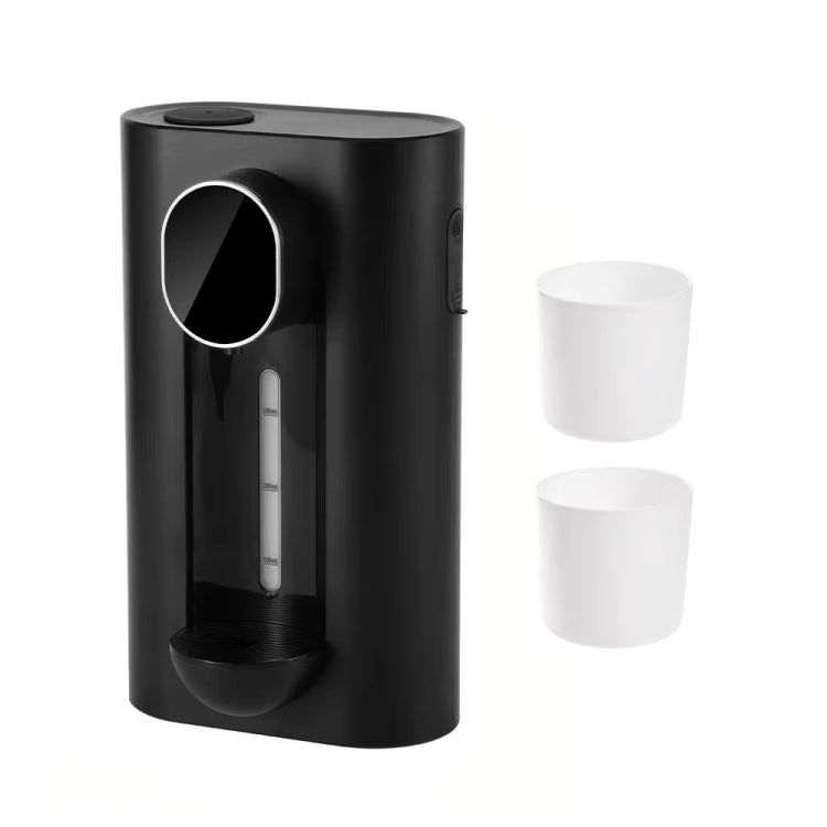 540ml Automatic Mouthwash Dispenser 3 Levels Quantitative with 2 Magnetic Cups(Black)