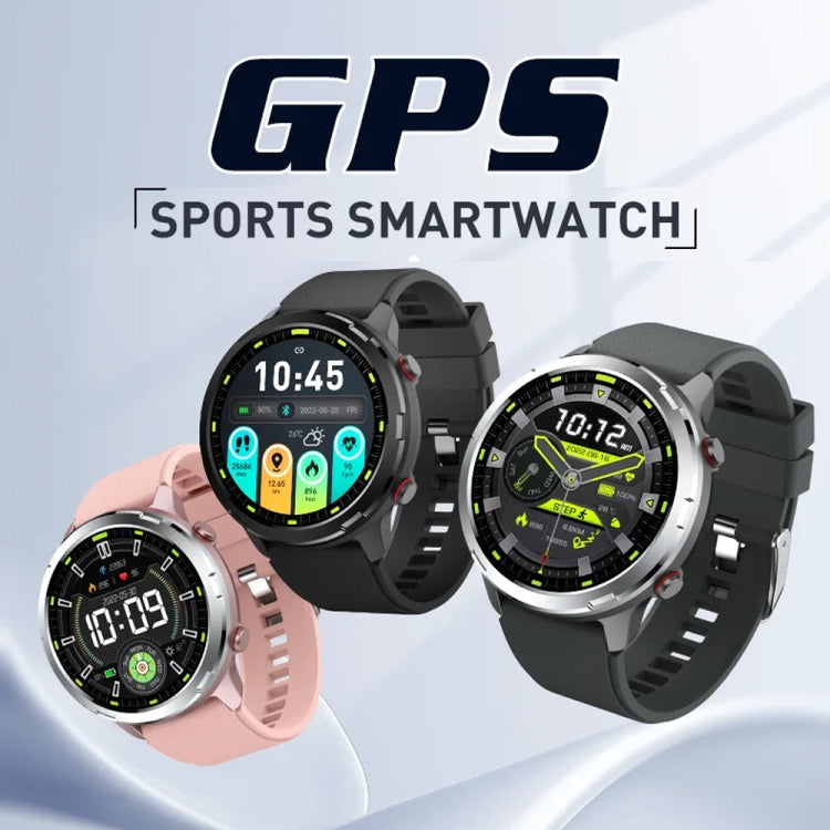 Outdoor GPS Sport Watch 1.32inch HD Round Screen Multi Sport Mode Smartwatch(Pink)