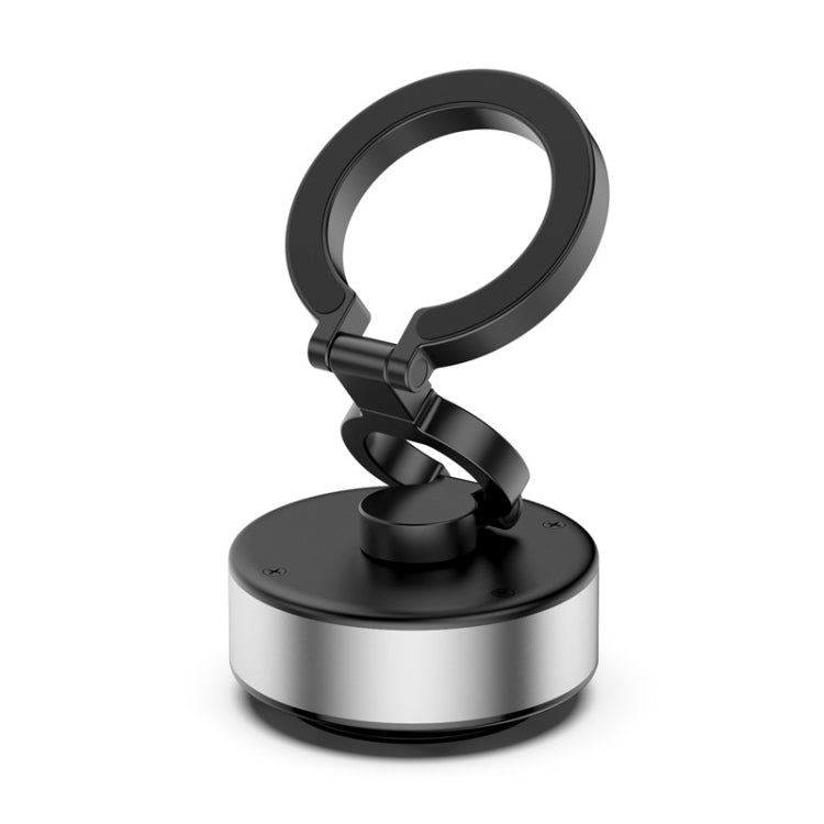 D1 Rotatable Magnetic Finger Ring Clip Car Phone Navigation Holder(Silver)