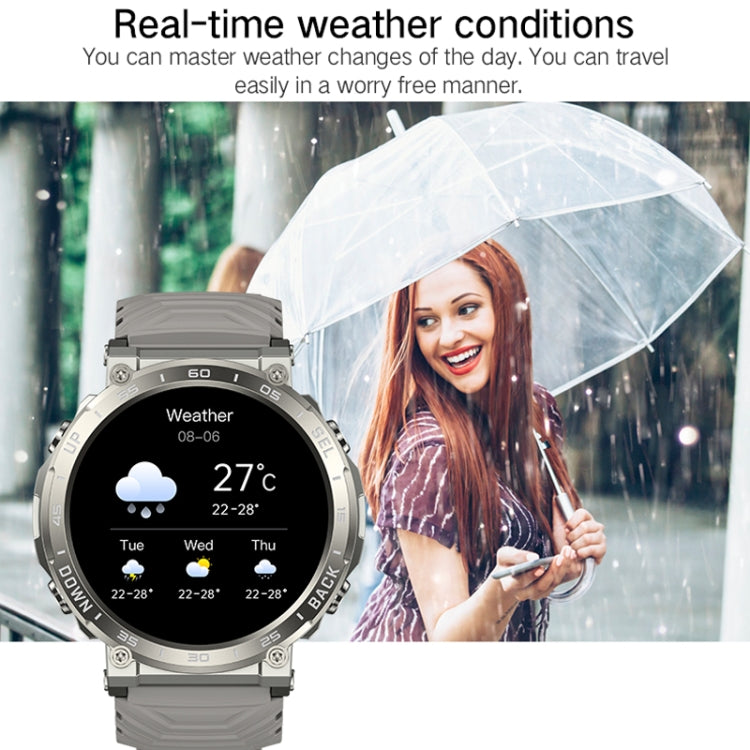 Bluetooth Talk Outdoor Pedometer Exercise Heart Rate Sleep Monitoring Smart Watch(Black) - Smart Watches by PMC TechLife | Online Shopping South Africa | PMC TechLife | Buy Now Pay Later Mobicred