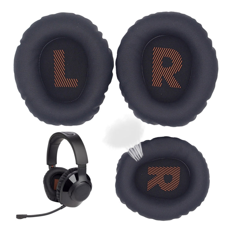 1pair For JBL Quantum 350 / 360 Headphone Leather Sponge Cover Earmuffs(Orange)