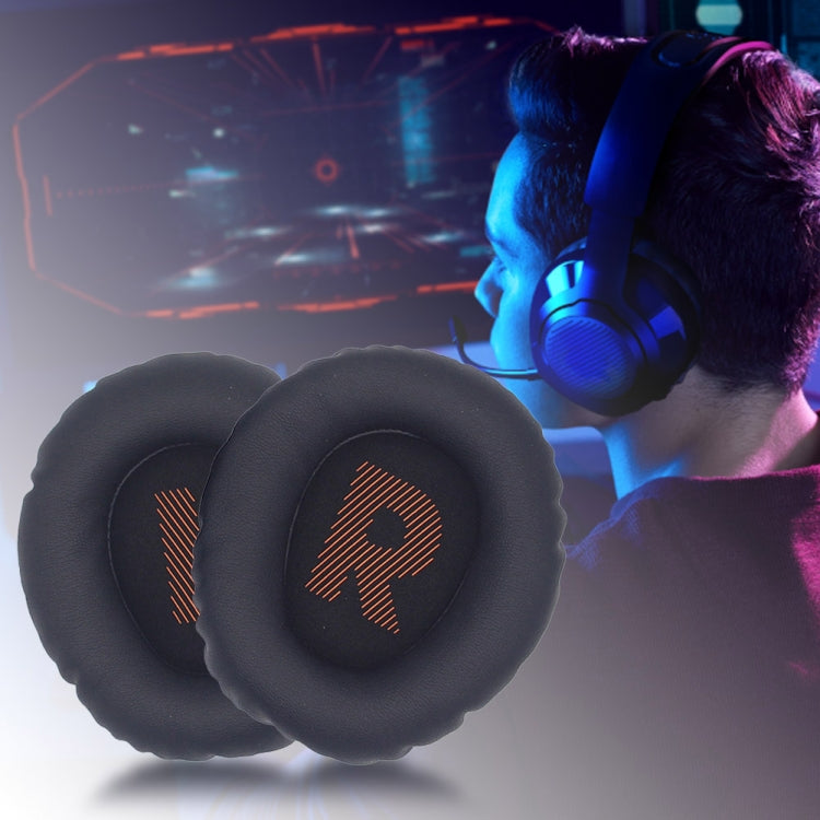 1pair For JBL Quantum 350 / 360 Headphone Leather Sponge Cover Earmuffs(Orange)