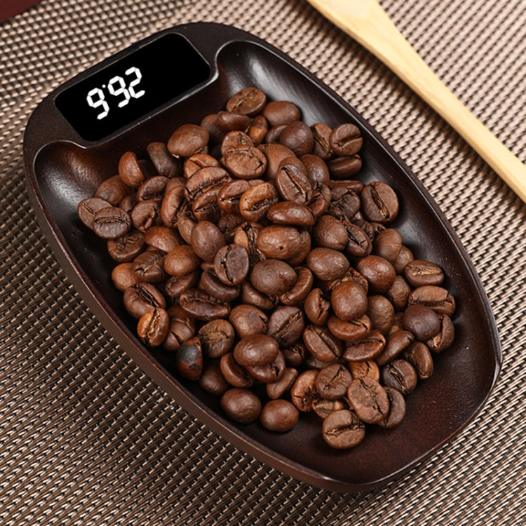 100g/0.1g Wood Electronic Tea Coffee Scale Kitchen Bar Scale(Ebony)
