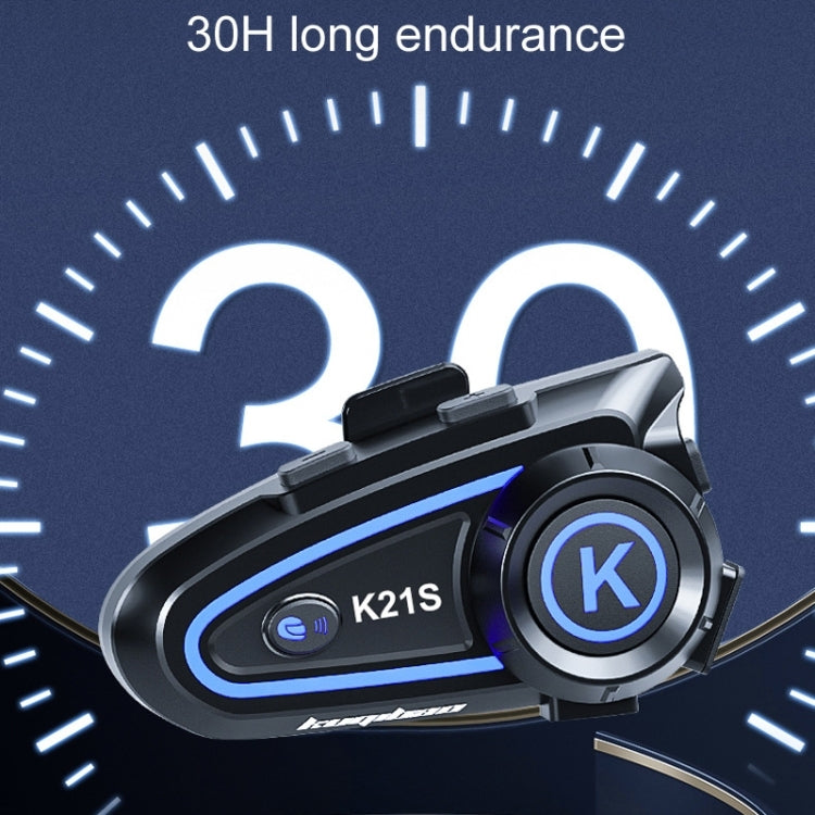 KUQIBAO K21S Motorcycle Riding Helmet Dual Intercom Bluetooth Headset With Lights(Soft Microphone) - free shipping - PMC Jewellery - Order now!