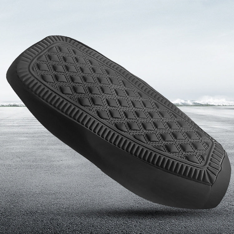 Small Electrical Bike Warm Breathable Non-Slip Cushion Cover(Black)