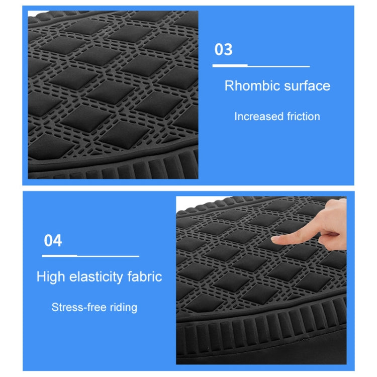 Small Electrical Bike Warm Breathable Non-Slip Cushion Cover(Black)