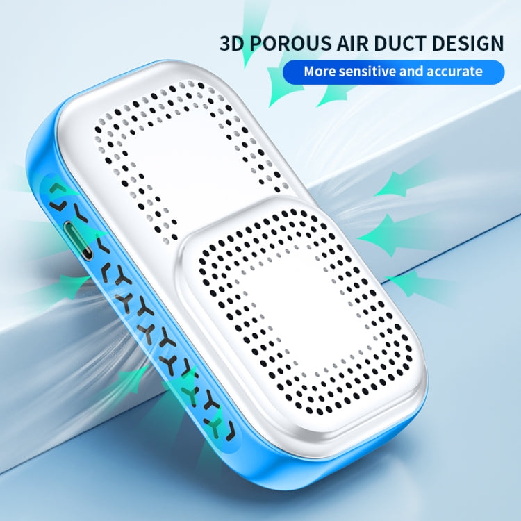 Portable Carbon Monoxide Detector Outdoor Home Detection Alarm(Blue)
